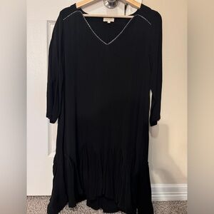 Black Louizon dress with silver detail